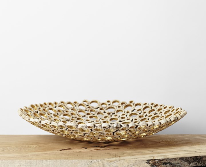 Large 24ct Gold Leaf Bowl