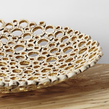 Large 24ct Gold Leaf Bowl