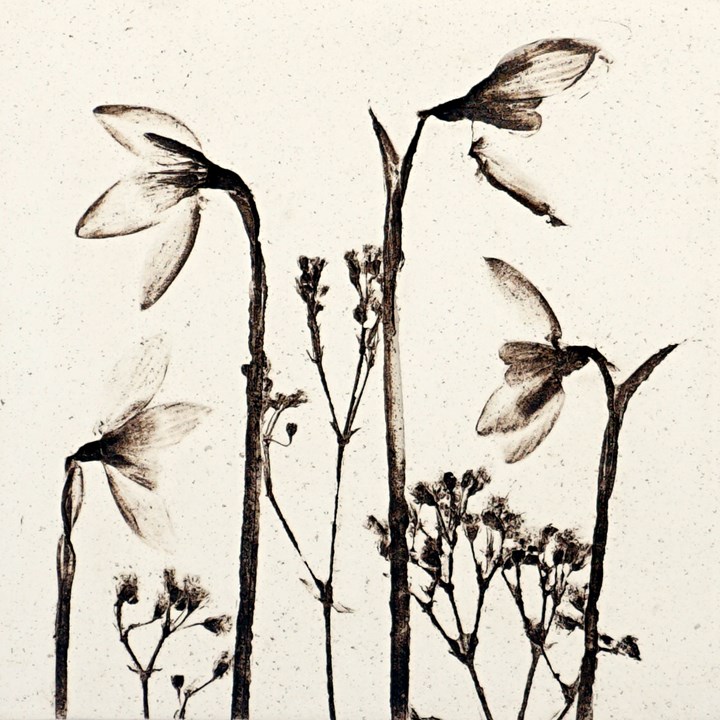10cm Natural Snowdrop Tile