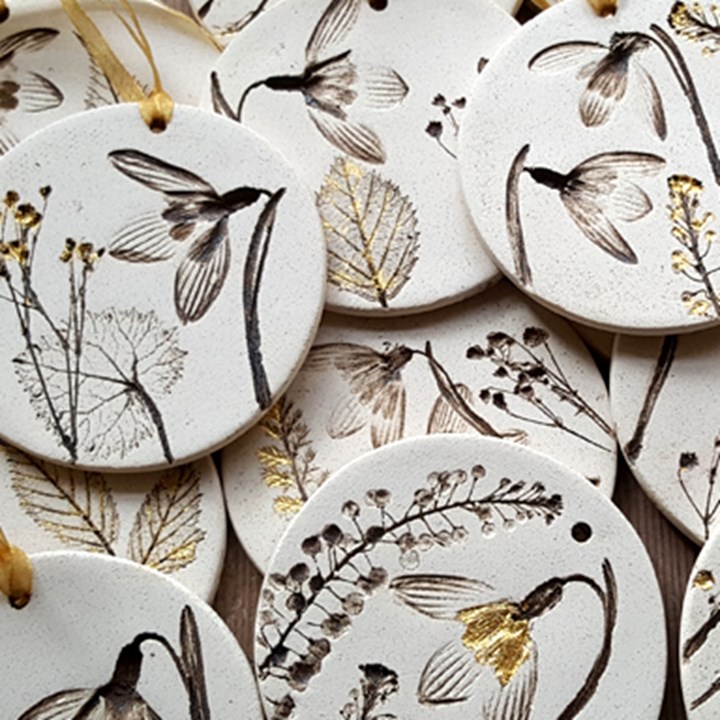 Botanical Miniature Hanging Tiles